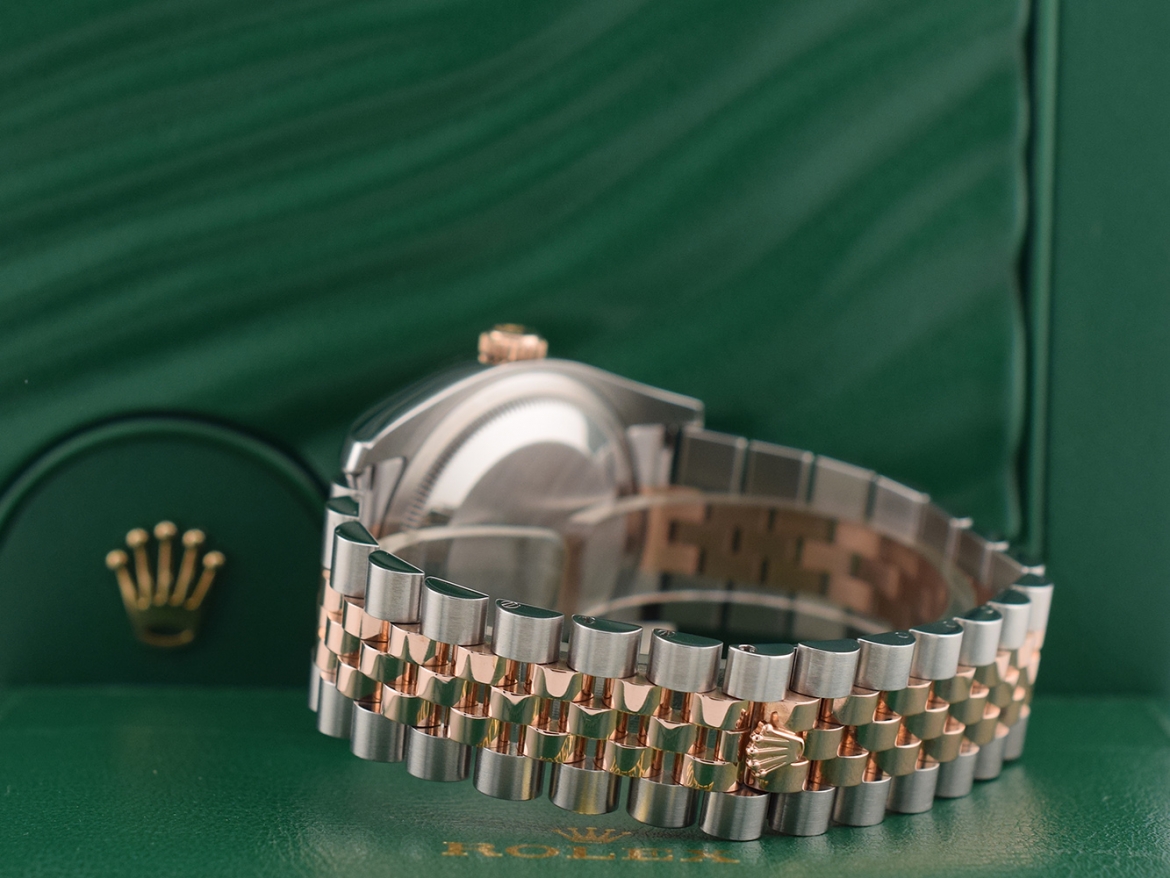 116231 Steel & Rose Gold With Pink Diamonds Dial - Full set 36mm