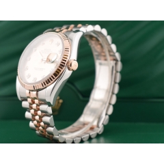 116231 Steel & Rose Gold With Pink Diamonds Dial - Full set 36mm
