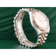 116231 Steel & Rose Gold With Pink Diamonds Dial - Full set 36mm