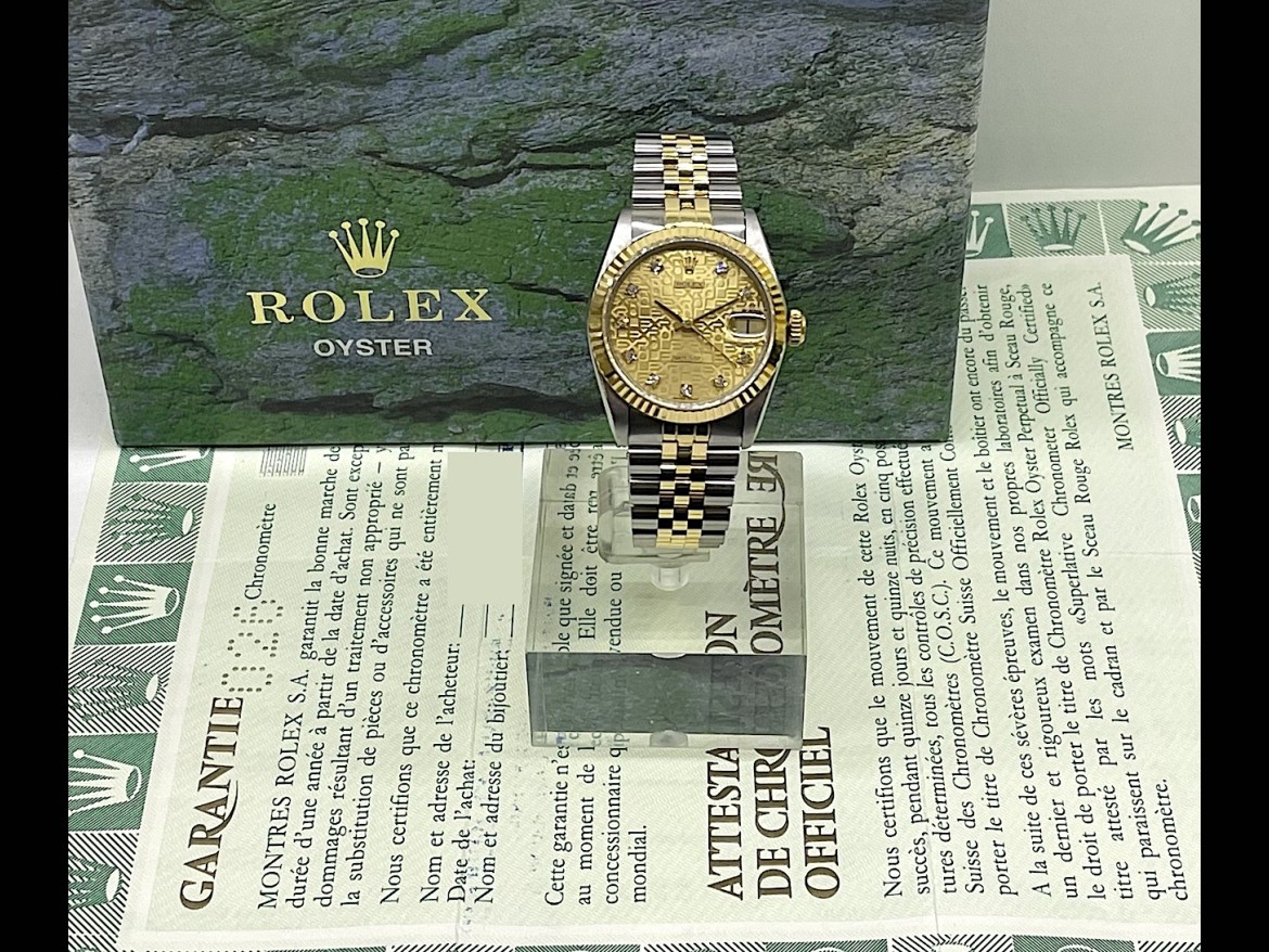 68273 Gold Jubilee Dial With Diamonds - Full Set 31mm