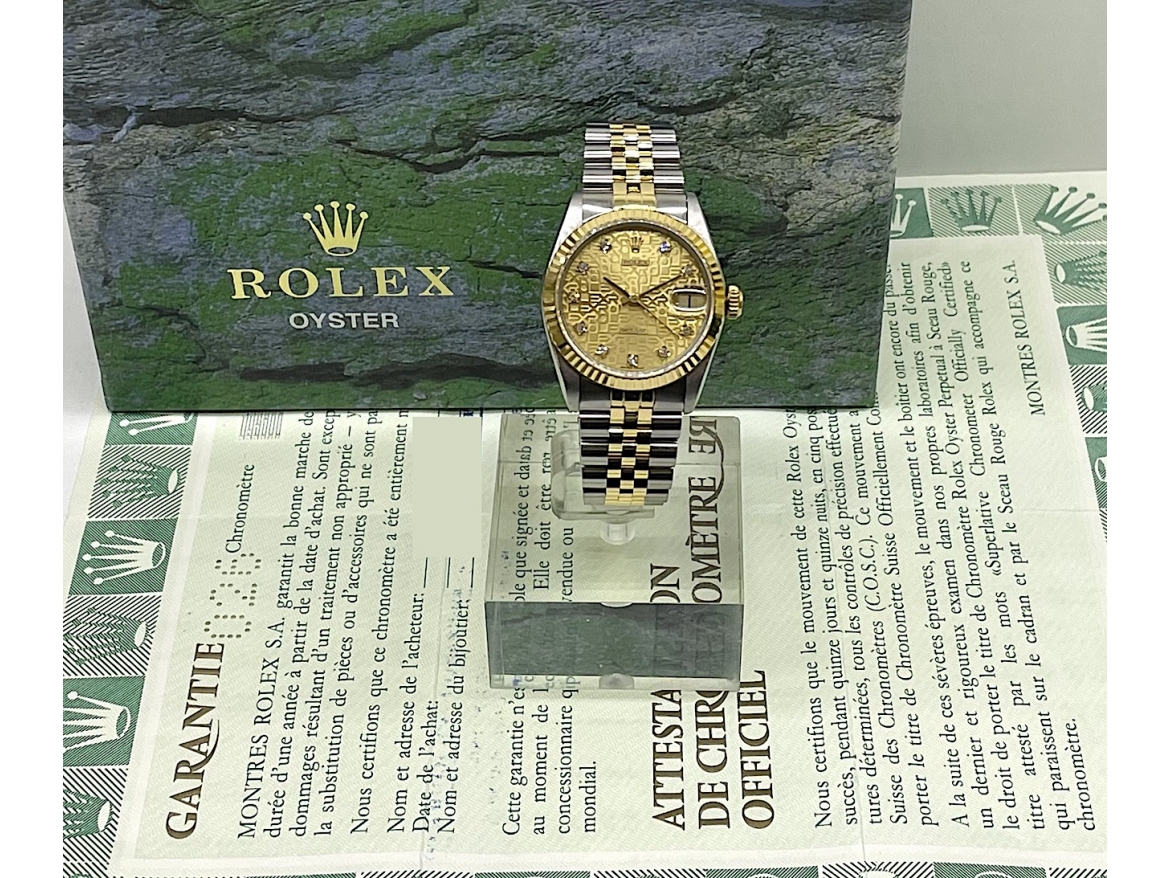 68273 Gold Jubilee Dial With Diamonds - Full Set 31mm