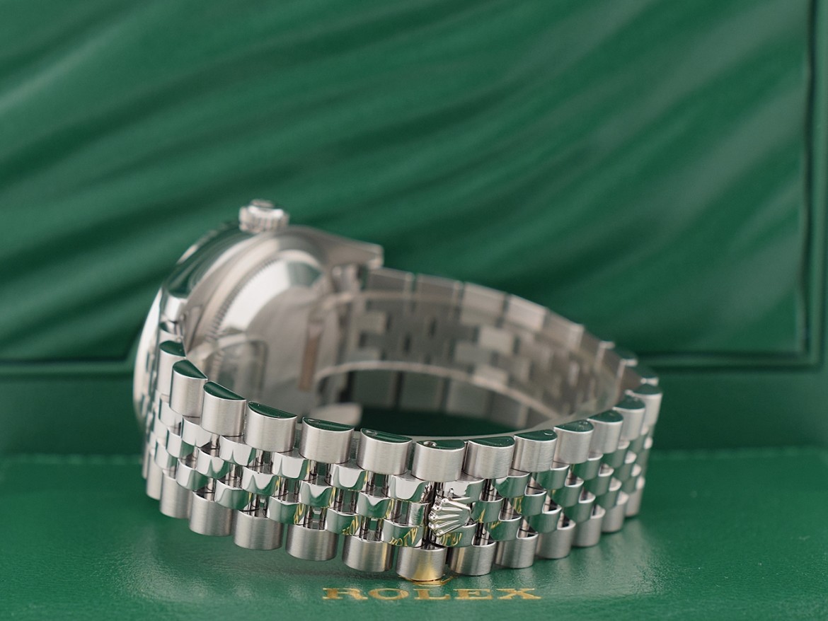 116234 Silver Roman Dial With After Diamonds Bezel - Full Set 36mm