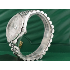 116234 Silver Roman Dial With After Diamonds Bezel - Full Set 36mm