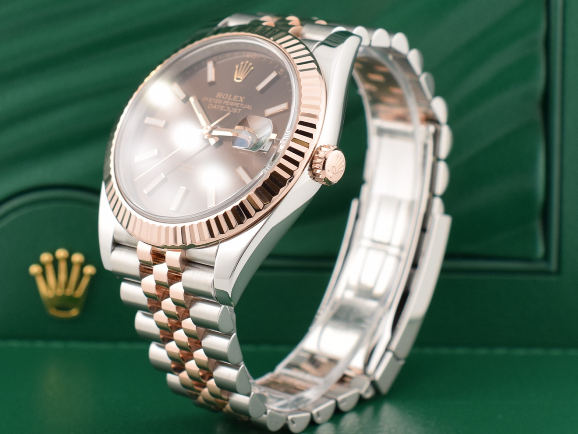 126331 Steel & Rose Gold With Chocolate Dial 41mm - New 2019