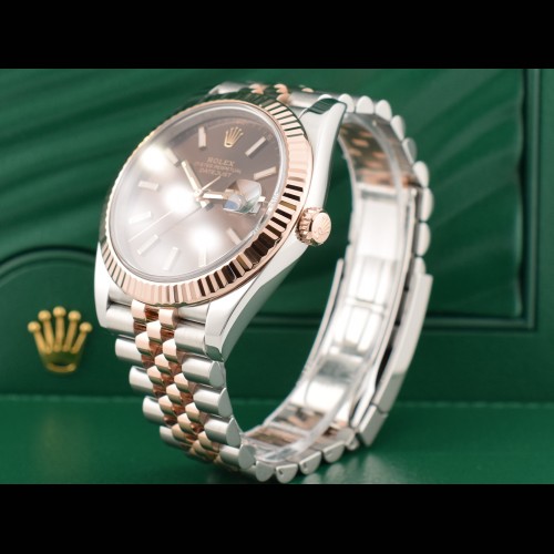 126331 Steel & Rose Gold With Chocolate Dial 41mm - New 2019