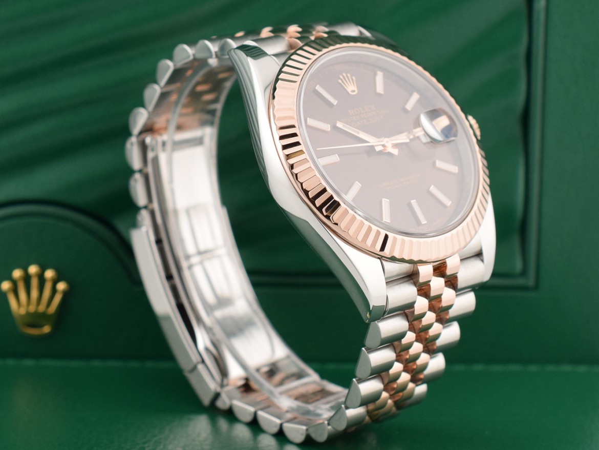 126331 Steel & Rose Gold With Chocolate Dial 41mm - New 2019