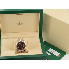 126331 Steel & Rose Gold With Chocolate Dial 41mm - New 2019