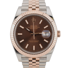 126331 Steel & Rose Gold With Chocolate Dial 41mm - New 2019
