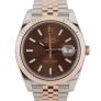 126331 Steel & Rose Gold With Chocolate Dial 41mm - New 2019