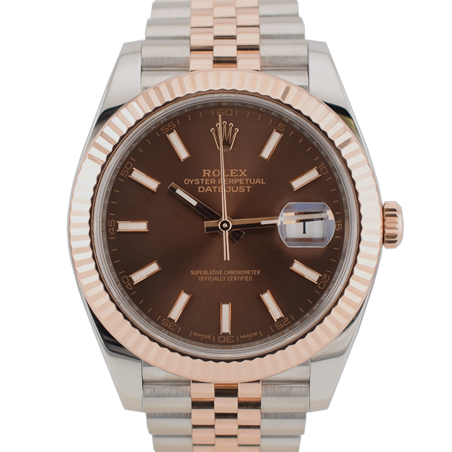 126331 Steel & Rose Gold With Chocolate Dial 41mm - New 2019