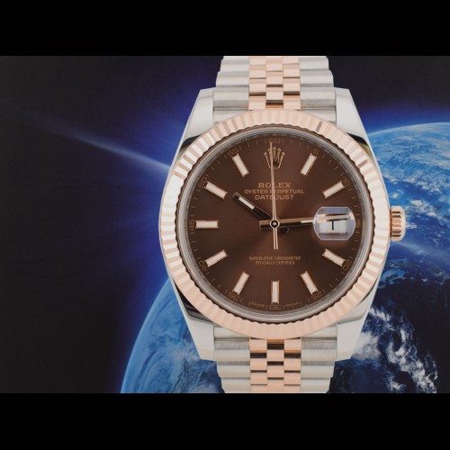 126331 Steel & Rose Gold With Chocolate Dial 41mm - New 2019