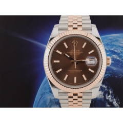 126331 Steel & Rose Gold With Chocolate Dial 41mm - New 2019
