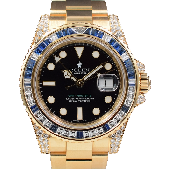 116758SA Diamonds & Sapphires bezel - Like New 2008