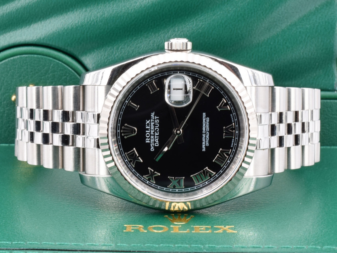 116234 Black Roman Dial - Full Set 36mm