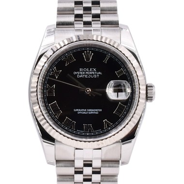 116234 Black Roman Dial - Full Set 36mm