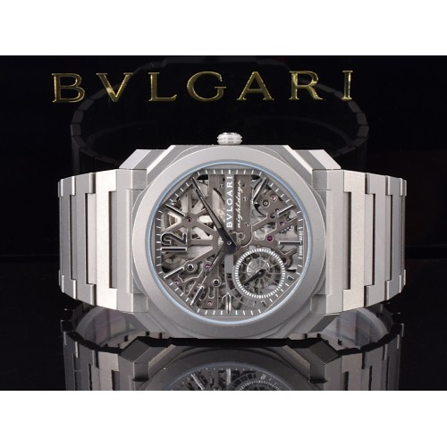 Octo FINISSIMO "8 Days" Ref. 103610 Extra Thin 40mm Automatic Titanium new
