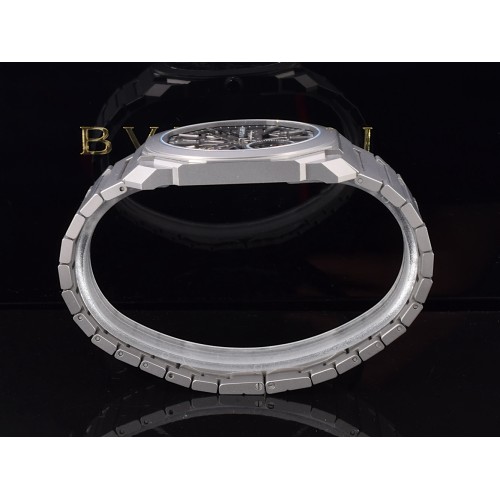 Octo FINISSIMO "8 Days" Ref. 103610 Extra Thin 40mm Automatic Titanium new