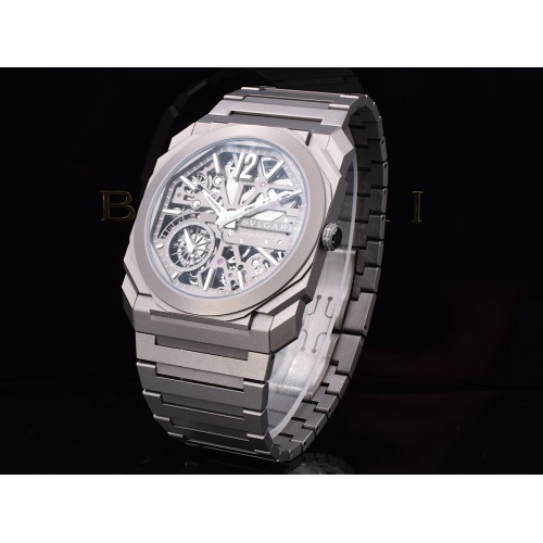 Octo FINISSIMO "8 Days" Ref. 103610 Extra Thin 40mm Automatic Titanium new