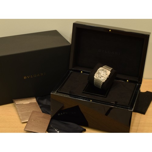 Octo FINISSIMO "8 Days" Ref. 103610 Extra Thin 40mm Automatic Titanium new