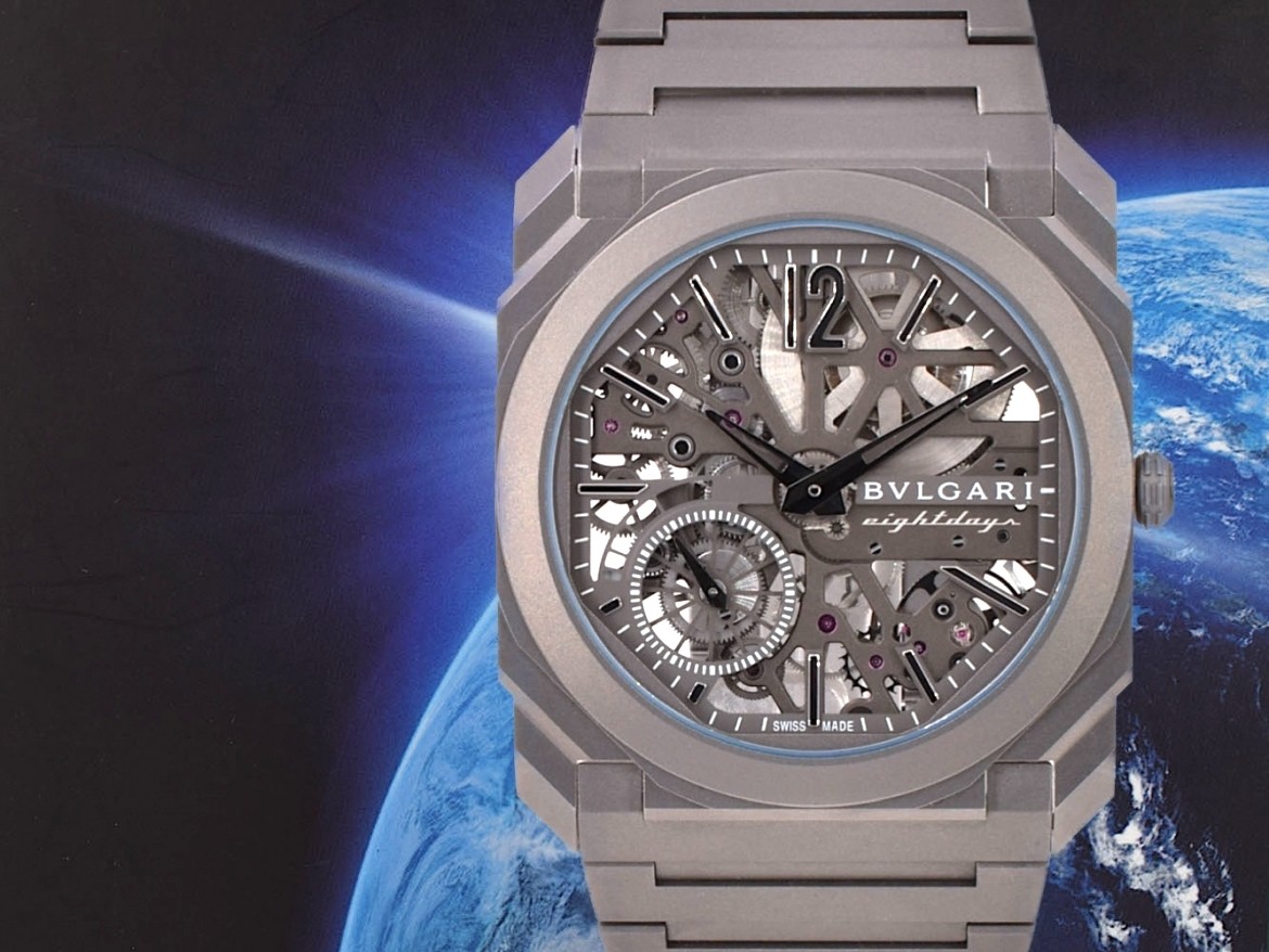 Octo FINISSIMO "8 Days" Ref. 103610 Extra Thin 40mm Automatic Titanium new