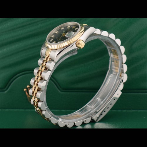 69173 Black Dial With Diamonds - Full Set 26mm