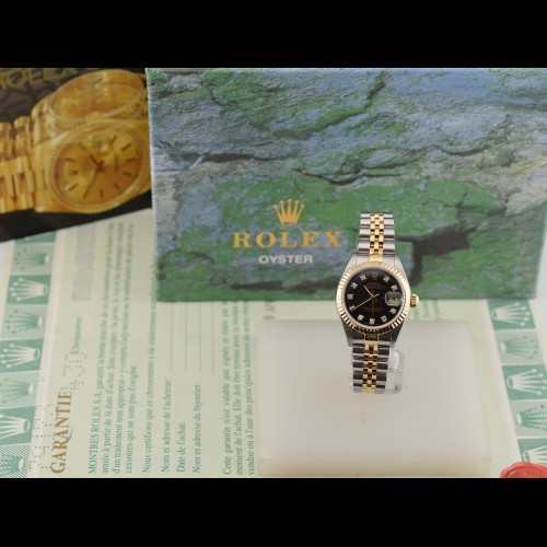 69173 Black Dial With Diamonds - Full Set 26mm