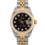 69173 Black Dial With Diamonds - Full Set 26mm