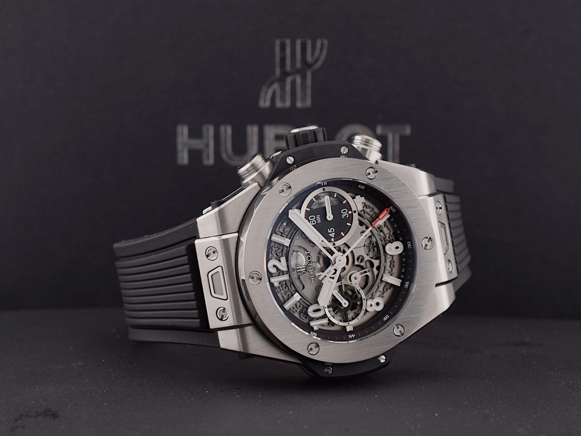 Unico Certified Chronograph 42MM Titanium Like New Box+Papers