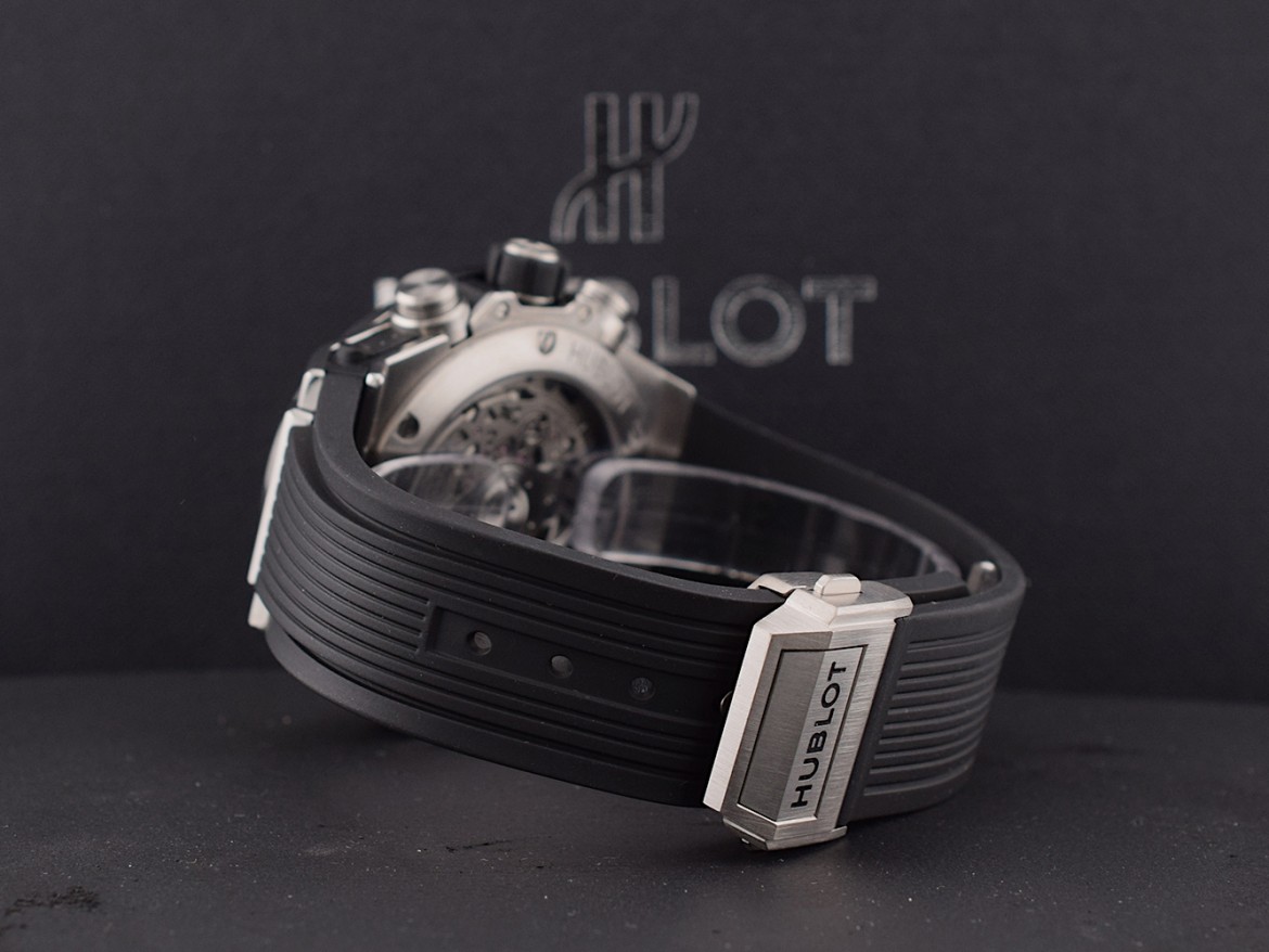 Unico Certified Chronograph 42MM Titanium Like New Box+Papers.       *