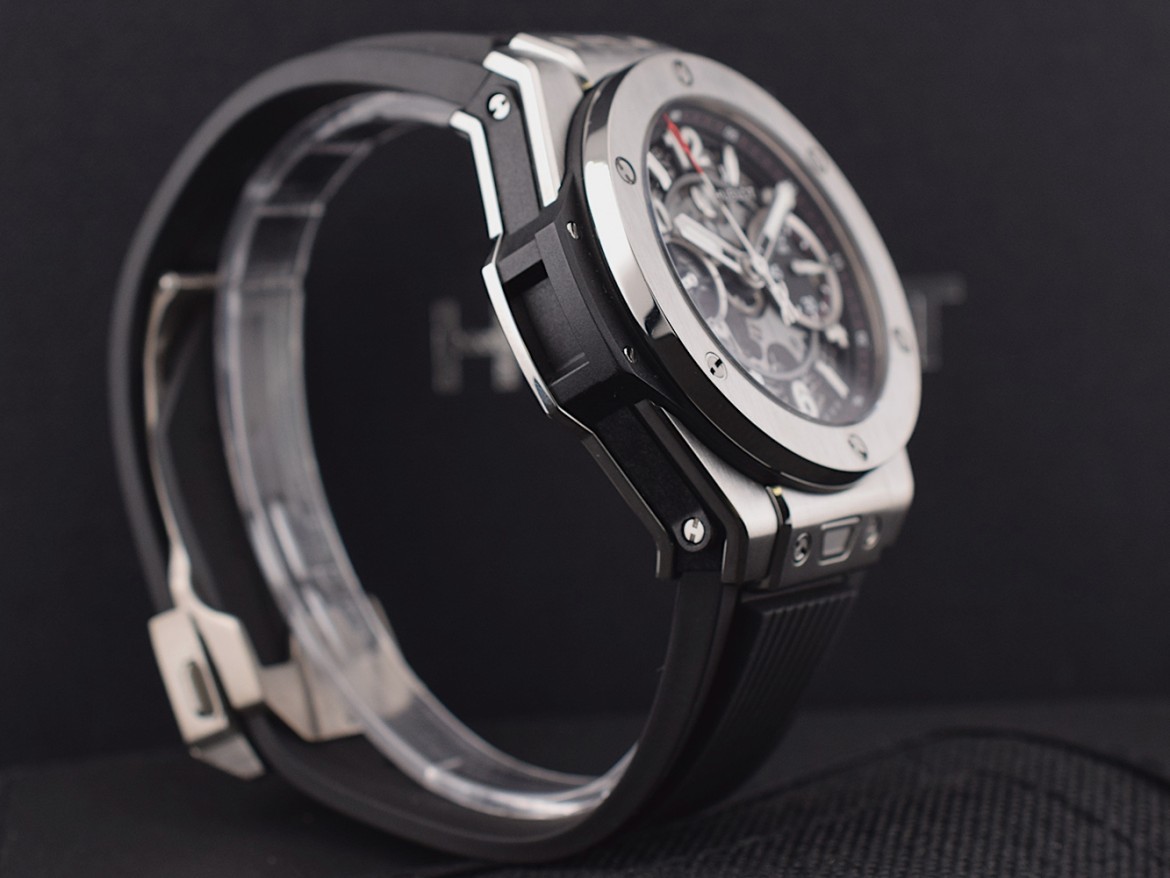Unico Certified Chronograph 42MM Titanium Like New Box+Papers.       *