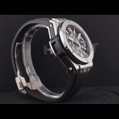 Unico Certified Chronograph 42MM Titanium Like New Box+Papers.       *