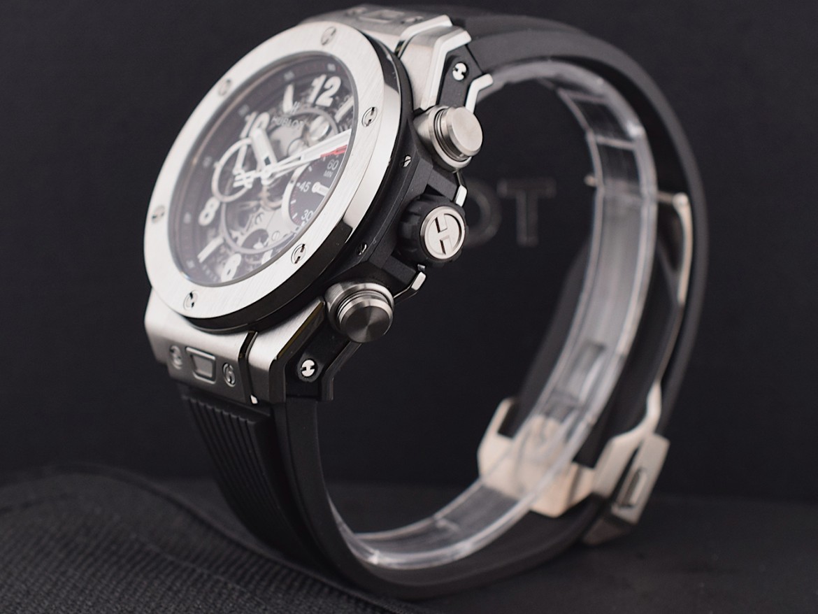 Unico Certified Chronograph 42MM Titanium Like New Box+Papers.       *