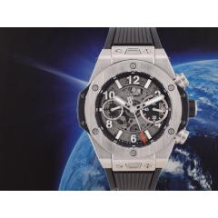 Unico Certified Chronograph 42MM Titanium Like New Box+Papers