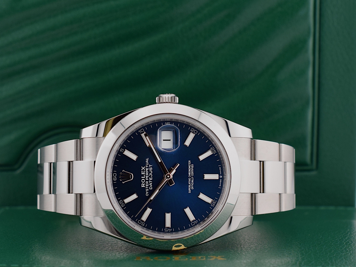 126300 Blue Index Dial 41mm - New 2024