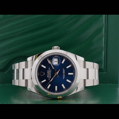 126300 Blue Index Dial 41mm - New 2024