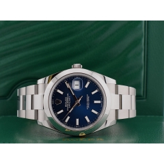 126300 Blue Index Dial 41mm - New 2024