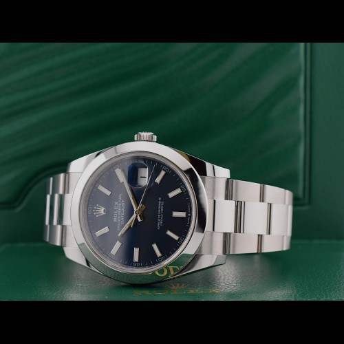 126300 Blue Index Dial 41mm - New 2024