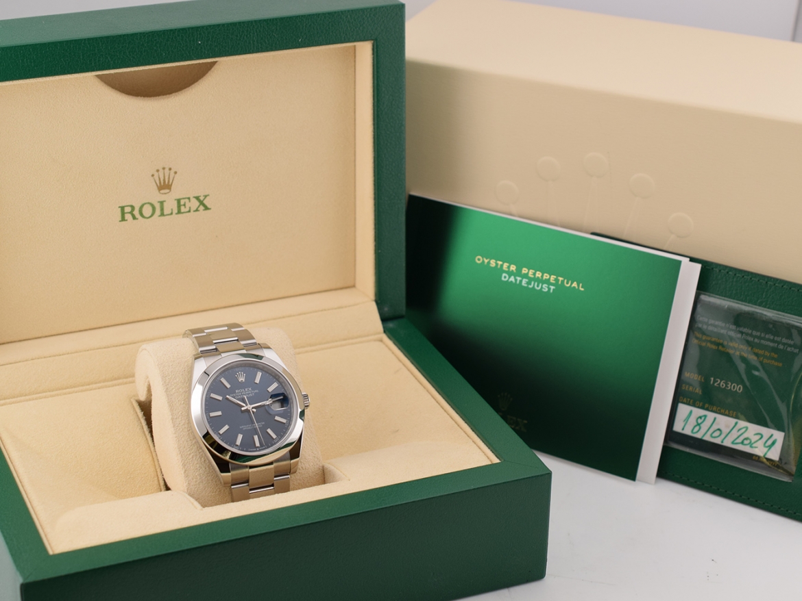 126300 Blue Index Dial 41mm - New 2024