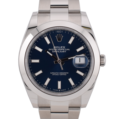 126300 Blue Index Dial 41mm - New 2024