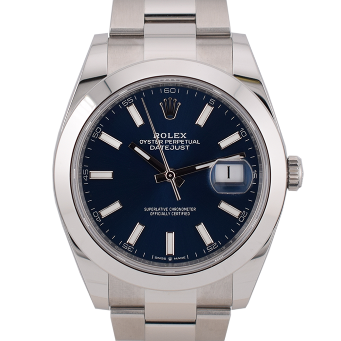126300 Blue Index Dial 41mm - New 2024