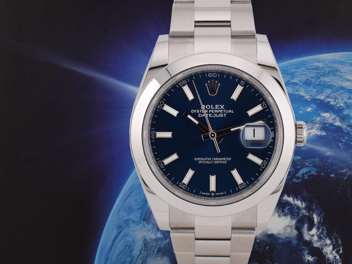 126300 Blue Index Dial 41mm - New 2024