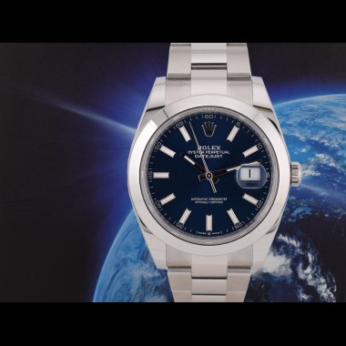 126300 Blue Index Dial 41mm - New 2024