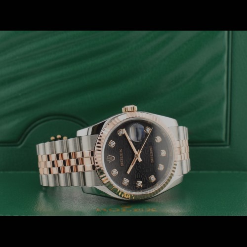 116231 Steel & Rose Gold With Black Jubilee Dial - Full Set 36mm