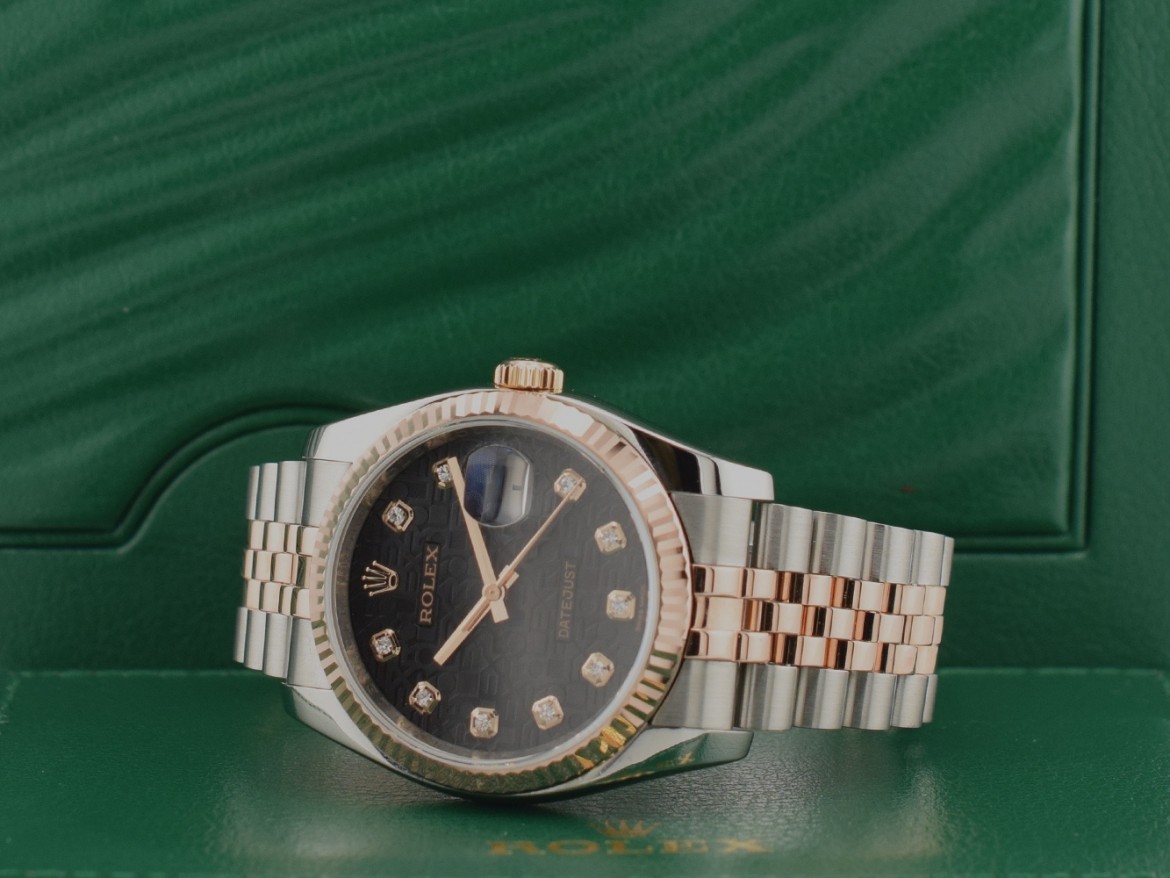 116231 Steel & Rose Gold With Black Jubilee Dial - Full Set 36mm