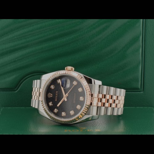 116231 Steel & Rose Gold With Black Jubilee Dial - Full Set 36mm