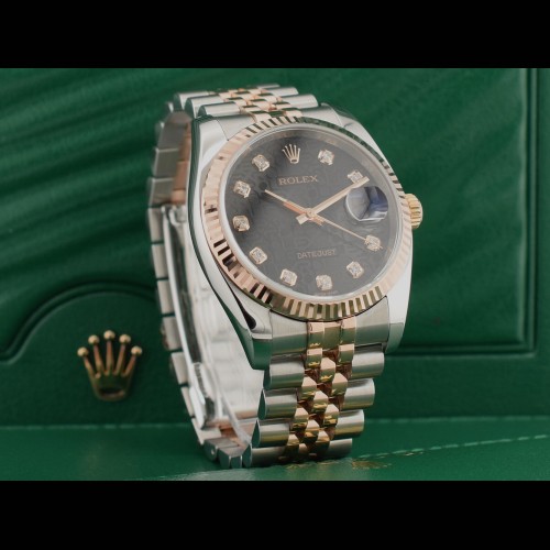 116231 Steel & Rose Gold With Black Jubilee Dial - Full Set 36mm