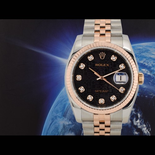 116231 Steel & Rose Gold With Black Jubilee Dial - Full Set 36mm