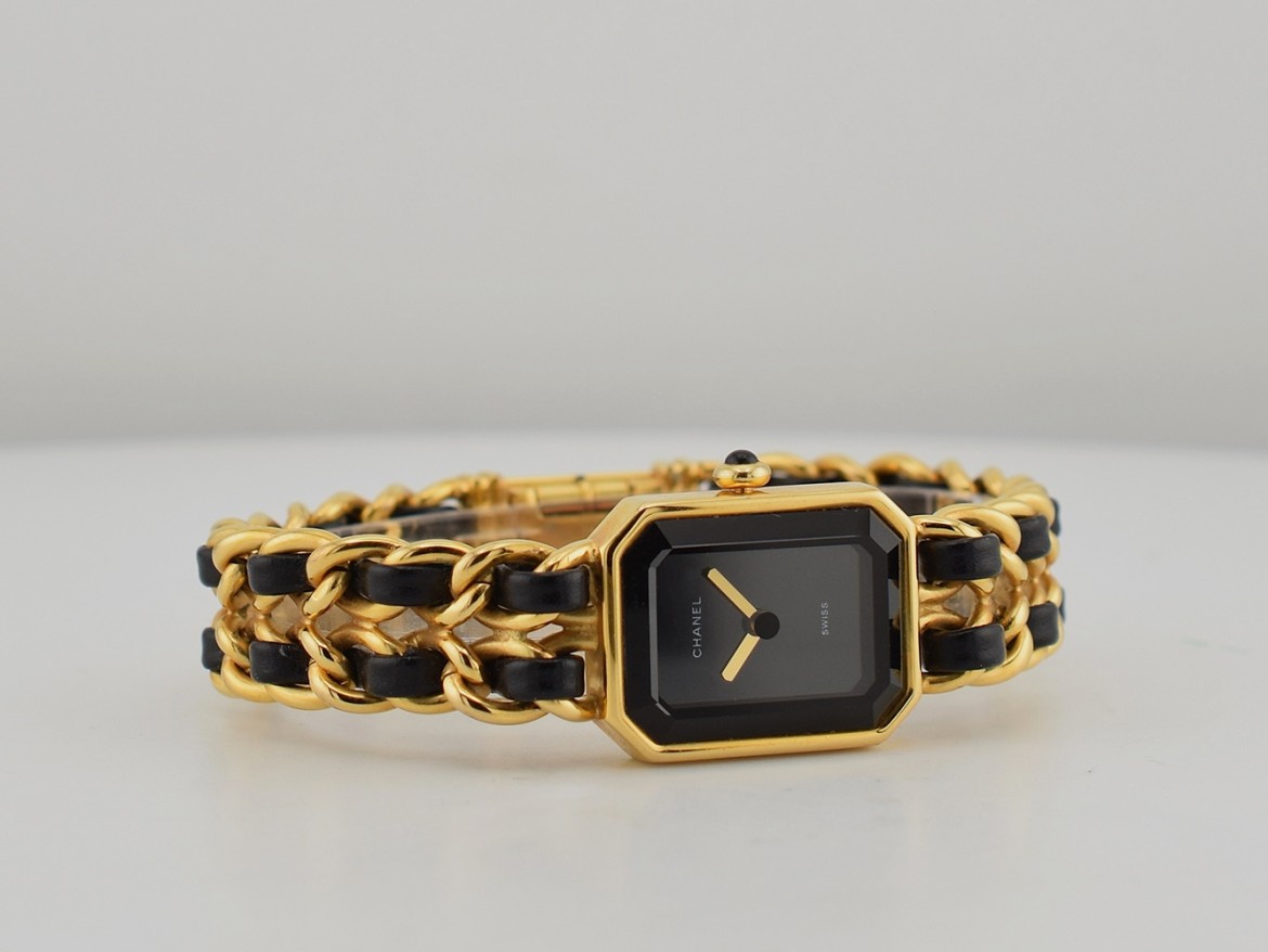 Première Gold Plated Leather Quartz