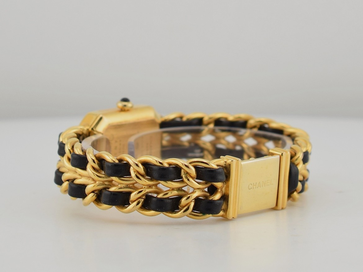 Première Gold Plated Leather Quartz