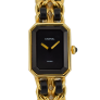Première Gold Plated Leather Quartz
